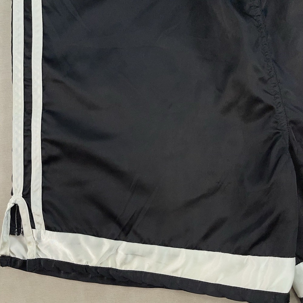 Vintage Adidas Nylon Shorts 80s M Sprinter Shiny Satin Retro Glanz Vigo Soccer - Picture 14 of 16